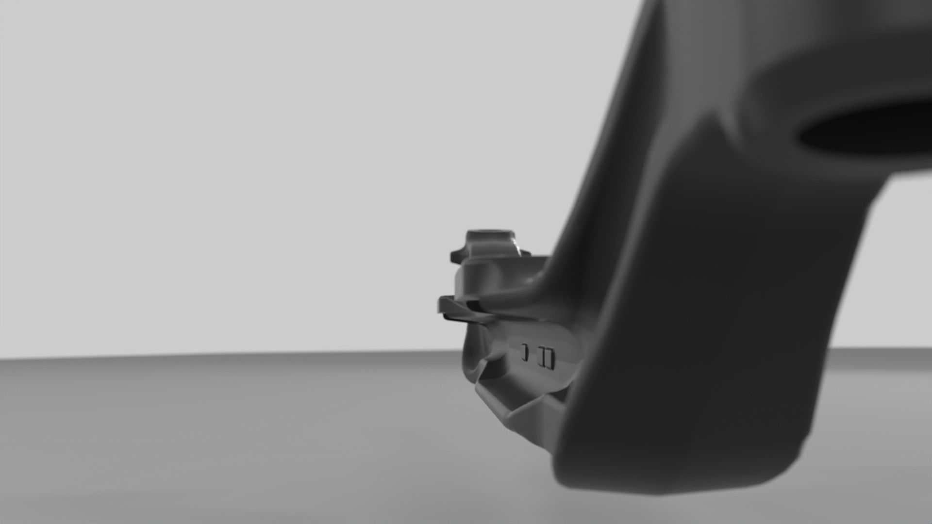 Truck front axle single beam Low-poly 3D model_6