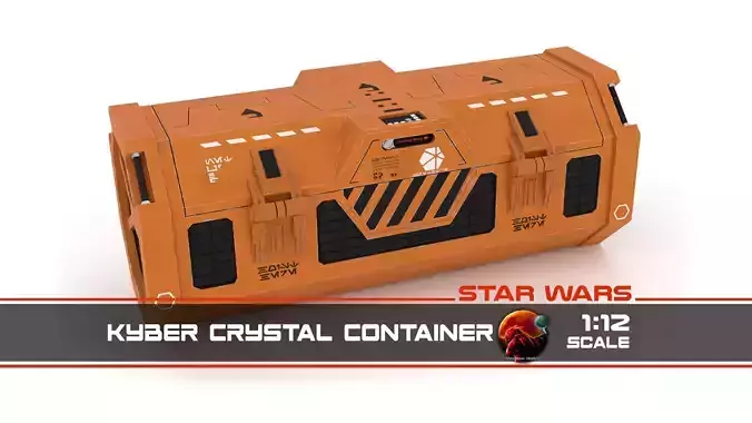 Rogue One Kyber crystal container Free 3D print model