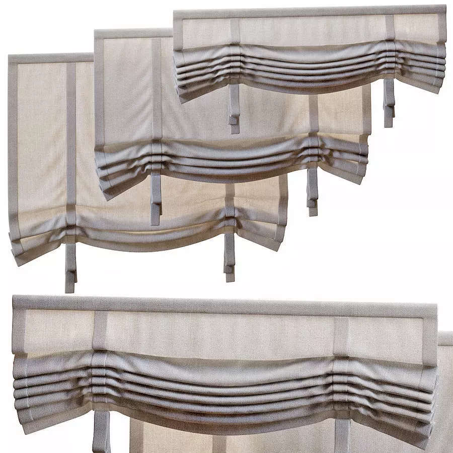 ROLL UP BLINDS 1500 3D model_0