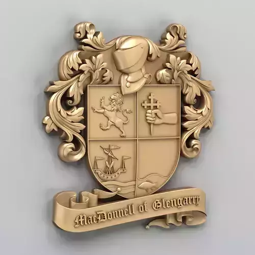 Coat of arms decorative 004 3D print model