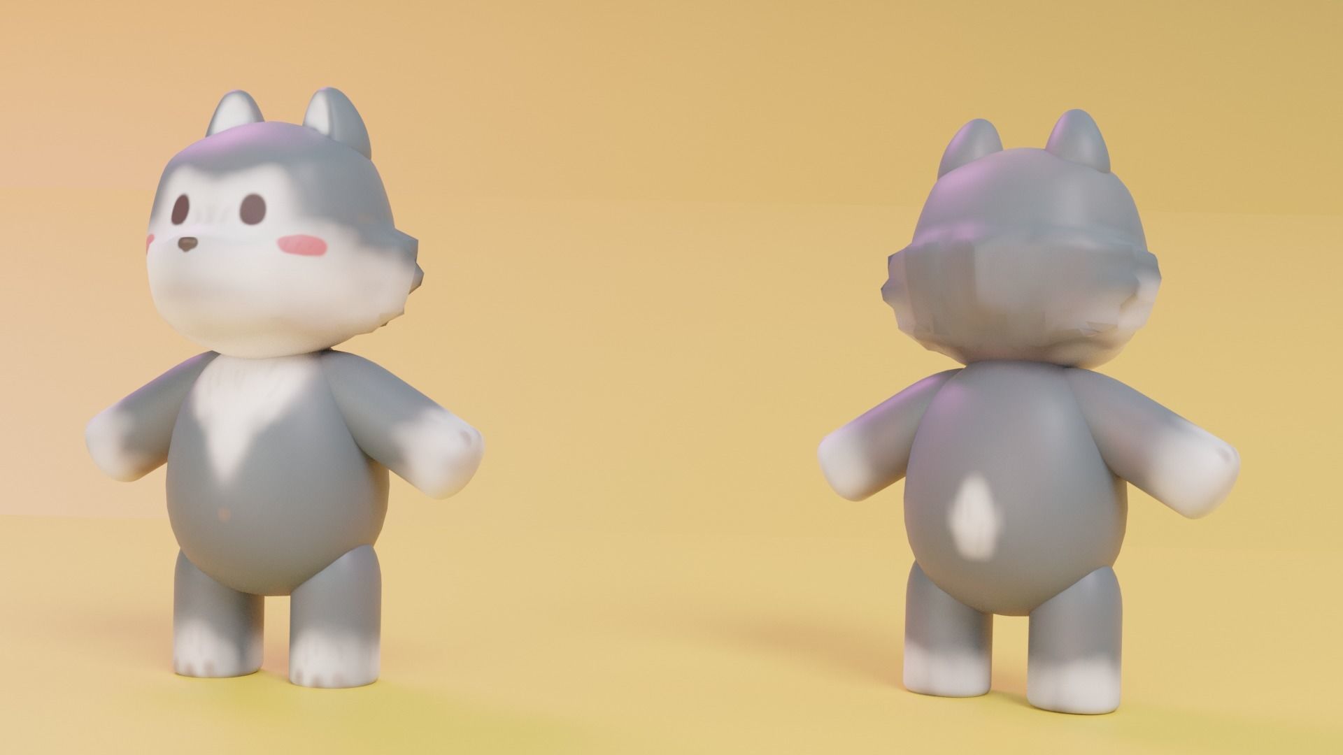 Low Poly Cute Animal Pack Low-poly 3D model_6