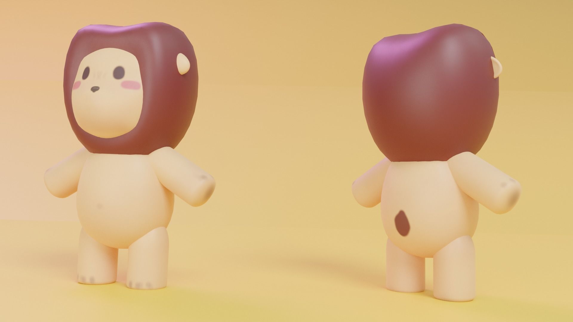Low Poly Cute Animal Pack Low-poly 3D model_8