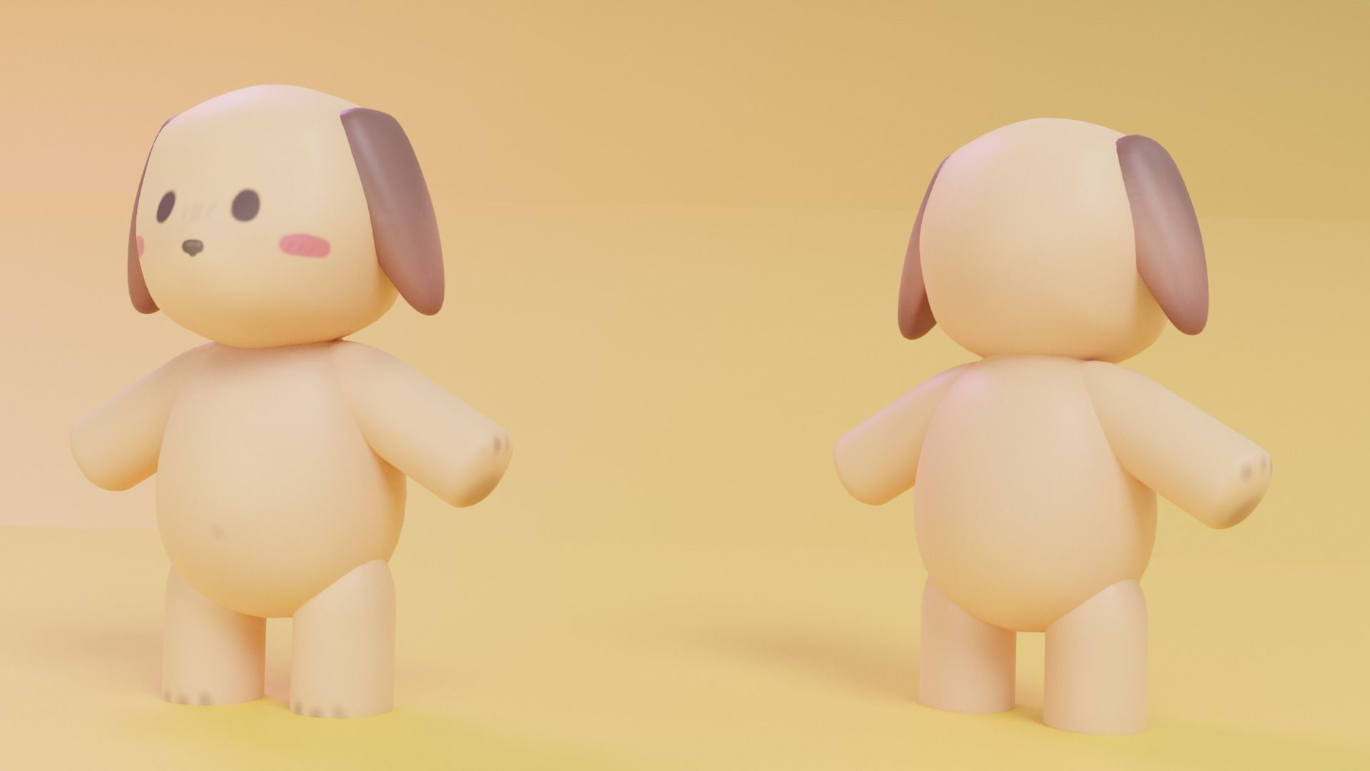 Low Poly Cute Animal Pack Low-poly 3D model_10