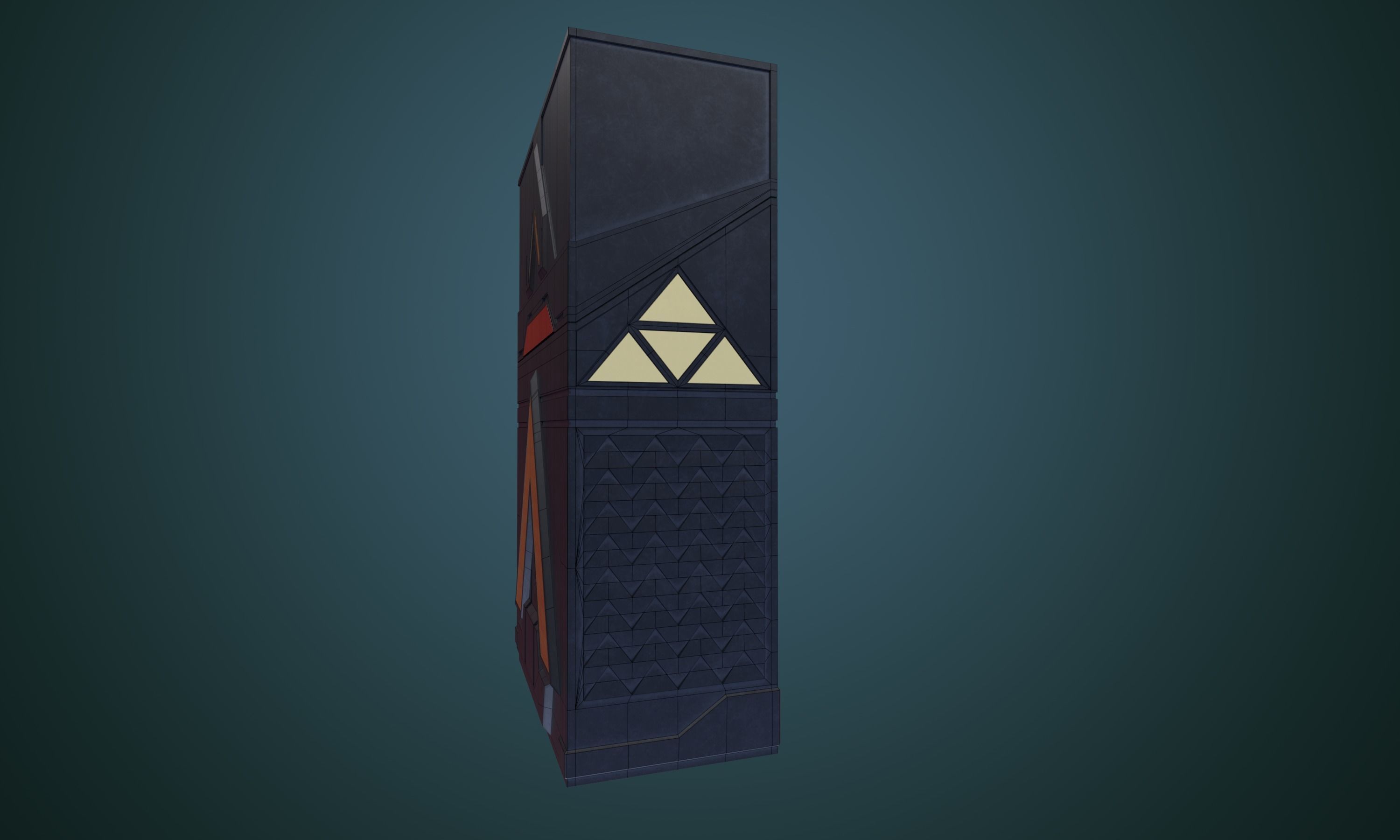 Cigarette Case TRITON 3D model_11