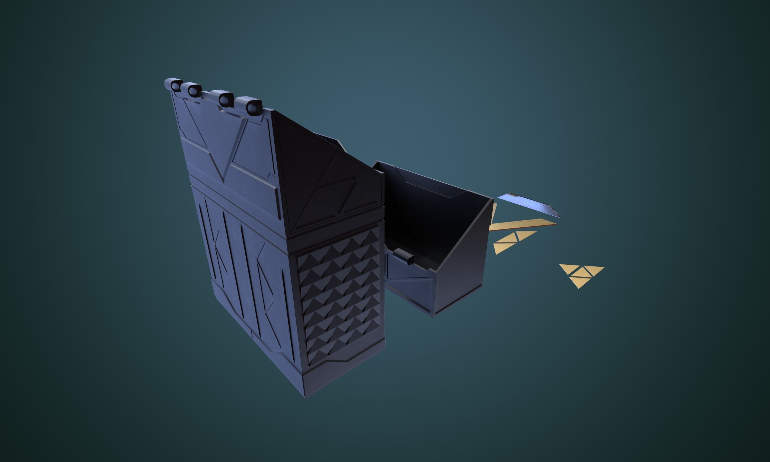 Cigarette Case TRITON 3D model_8