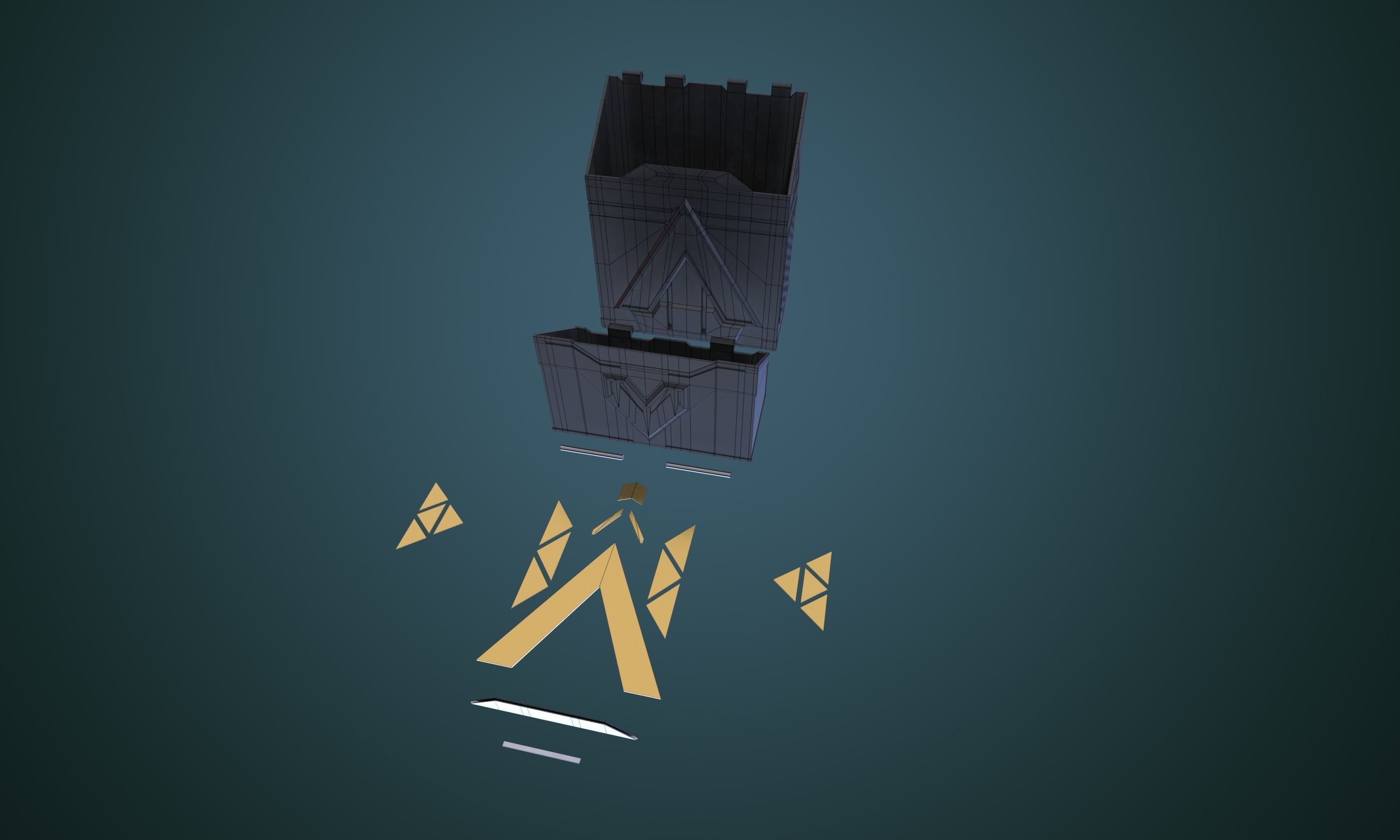 Cigarette Case TRITON 3D model_12