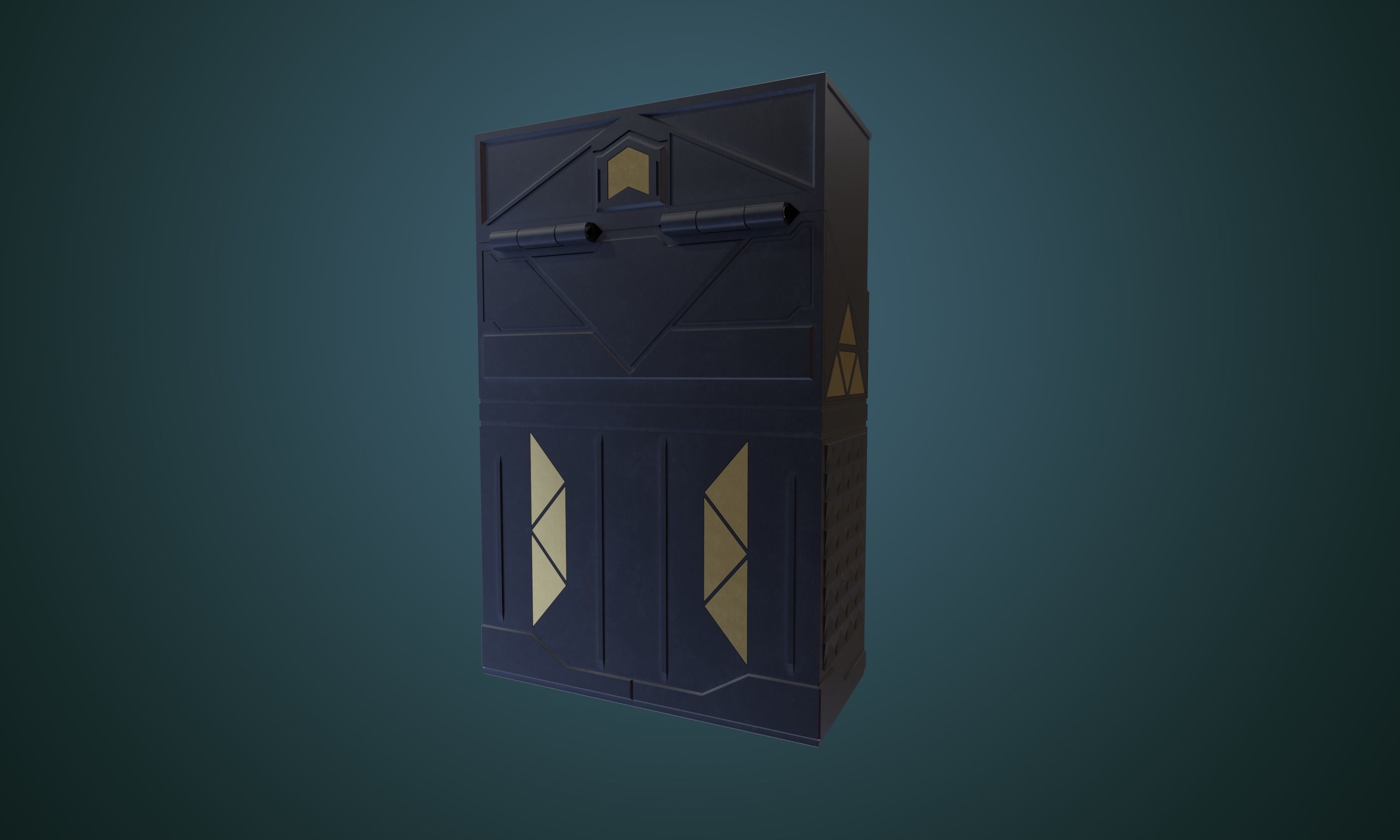 Cigarette Case TRITON 3D model_2