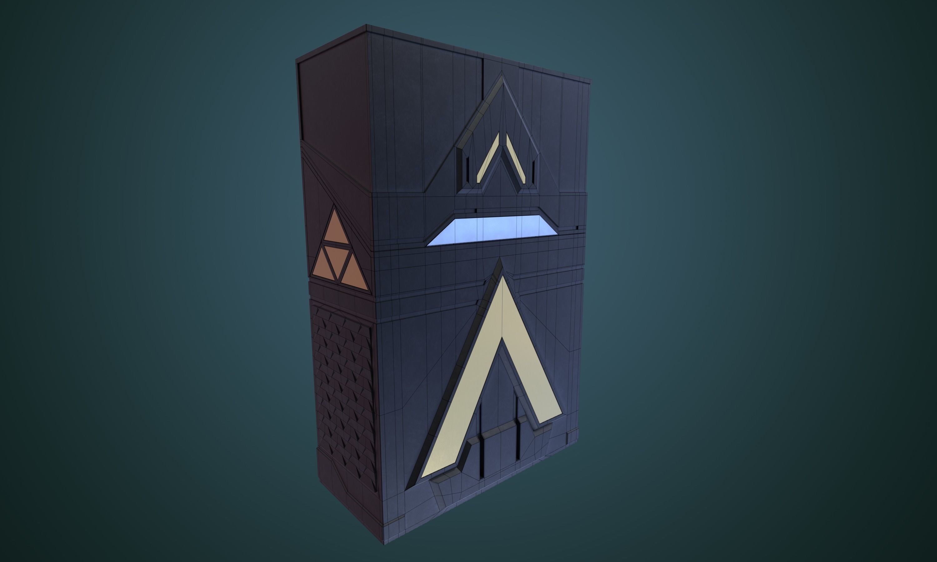 Cigarette Case TRITON 3D model_9