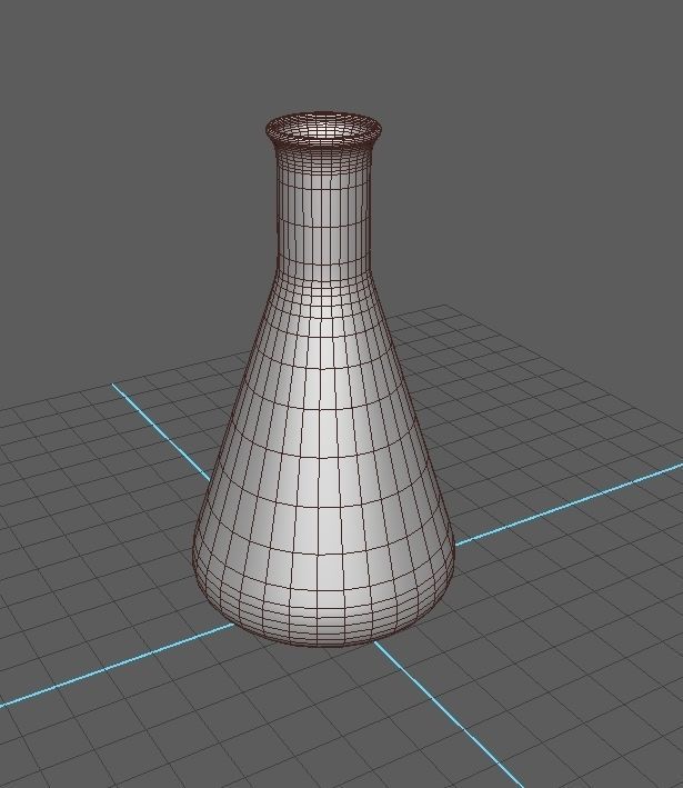 Erlenmeyer Chemistry Flask I PBR Model 3D model Low-poly 3D model_1