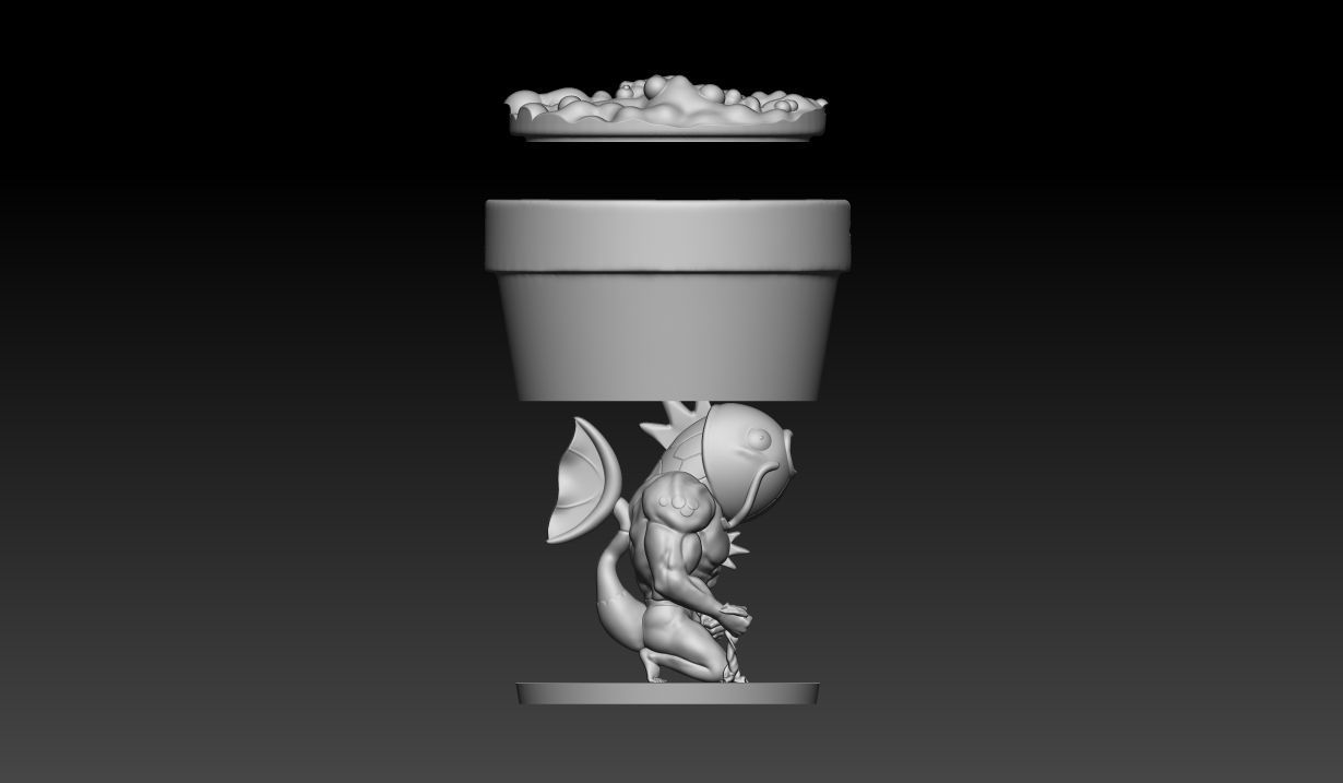 MAGIKARP FUNNY PIGGY BANK print model 3D print model_4
