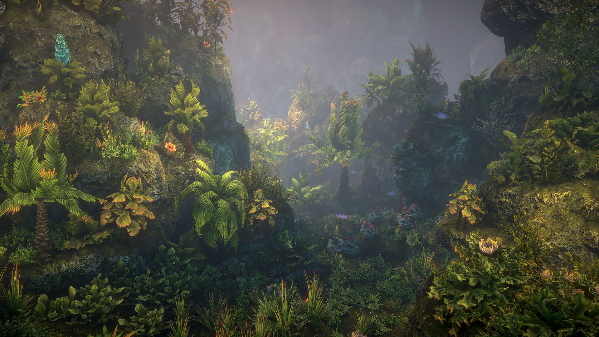 Fantasy plants 4 Low-poly 3D model_3