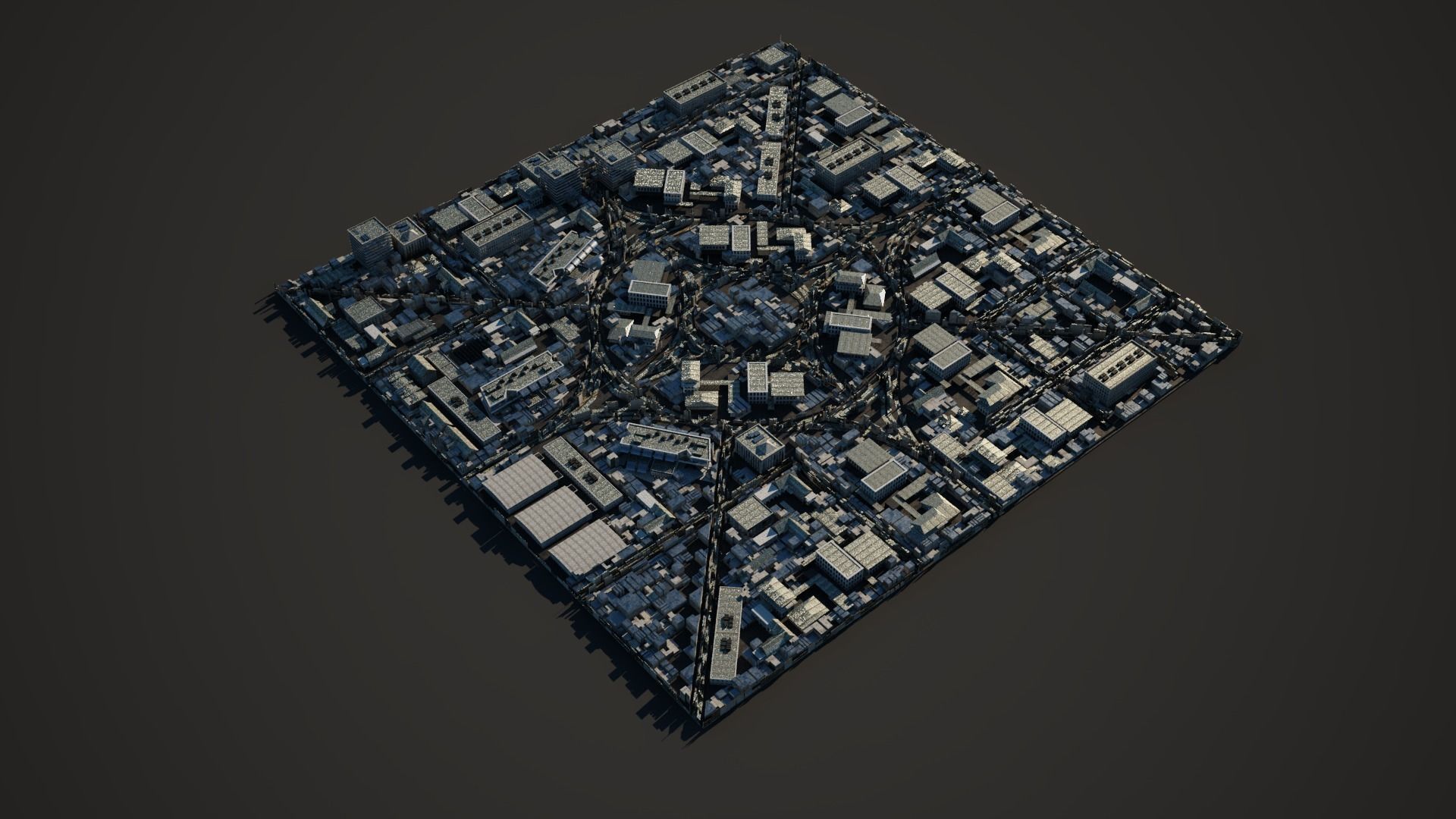 MEGA SCI-FI CITY BLOCKS KITBASH 3D model_8