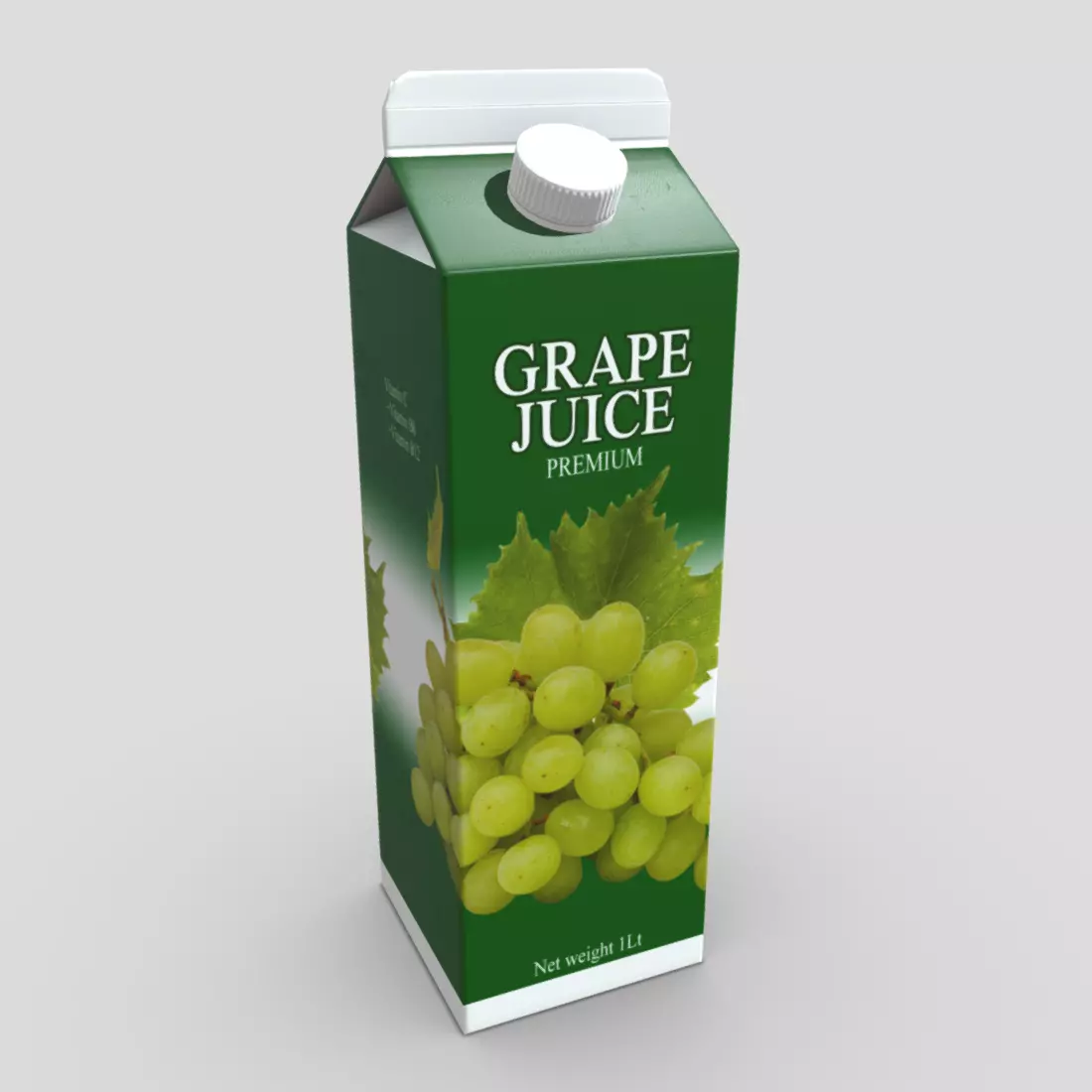 Grape Juice 2 Low-poly 3D model_0