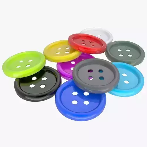 Buttons colorful 3D model