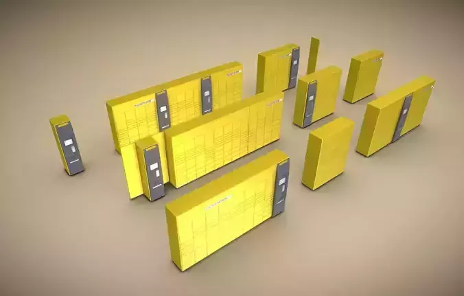 Packstation Objects Package 3D Model Collection
