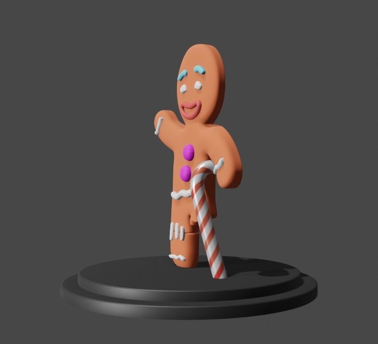 SHREK GingerBread Man 3D print 3D print model_11