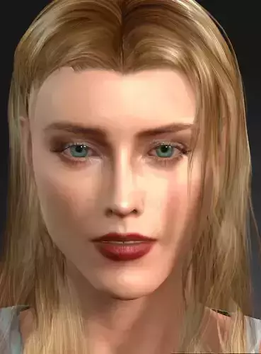  Amber Heard 3D Character  Ready for animation 3D model
