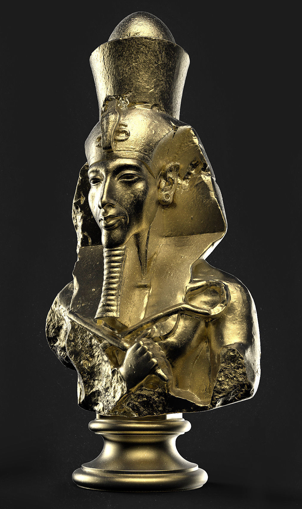 AKHENATEN AMENHOTEP IV 3D print model_11