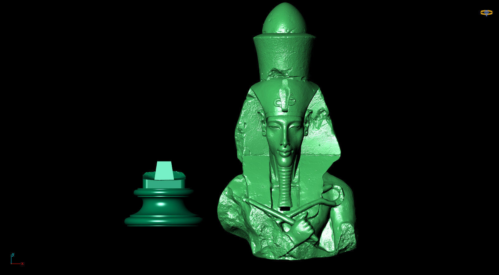 AKHENATEN AMENHOTEP IV 3D print model_12