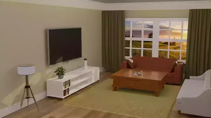Living Room 3D model