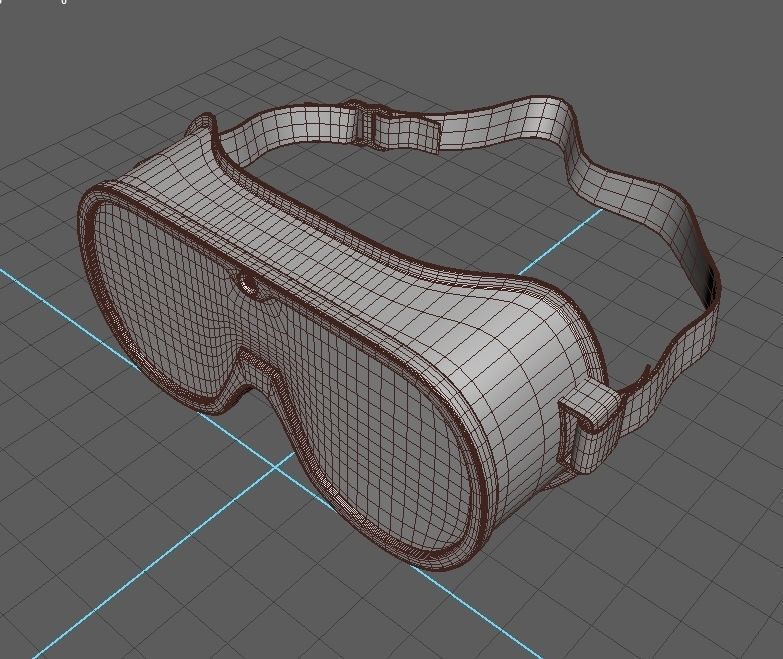 Medical Goggles I PBR Model 3D model Low-poly 3D model_1