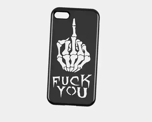 CARCASA IPHONE 7-8 FUCK YOU 3D model
