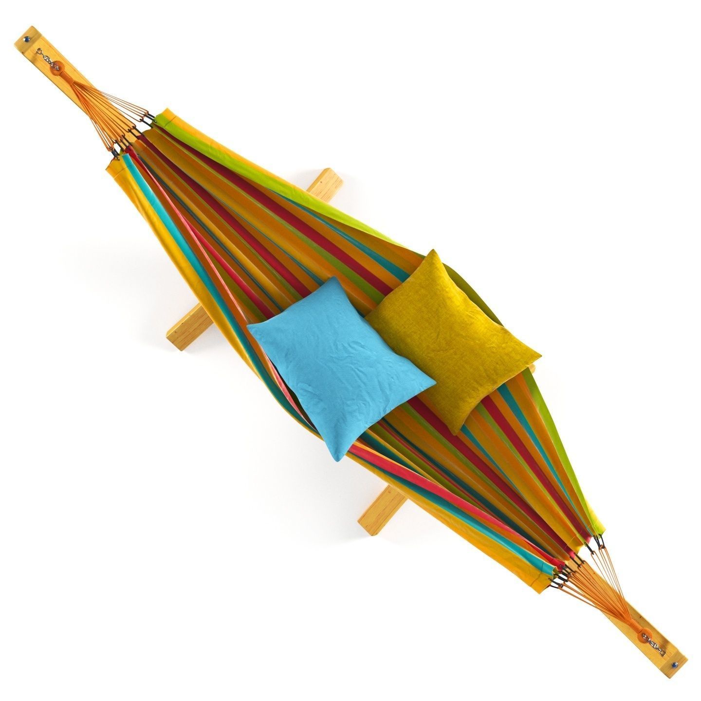 Hammock in stand 3D model_5