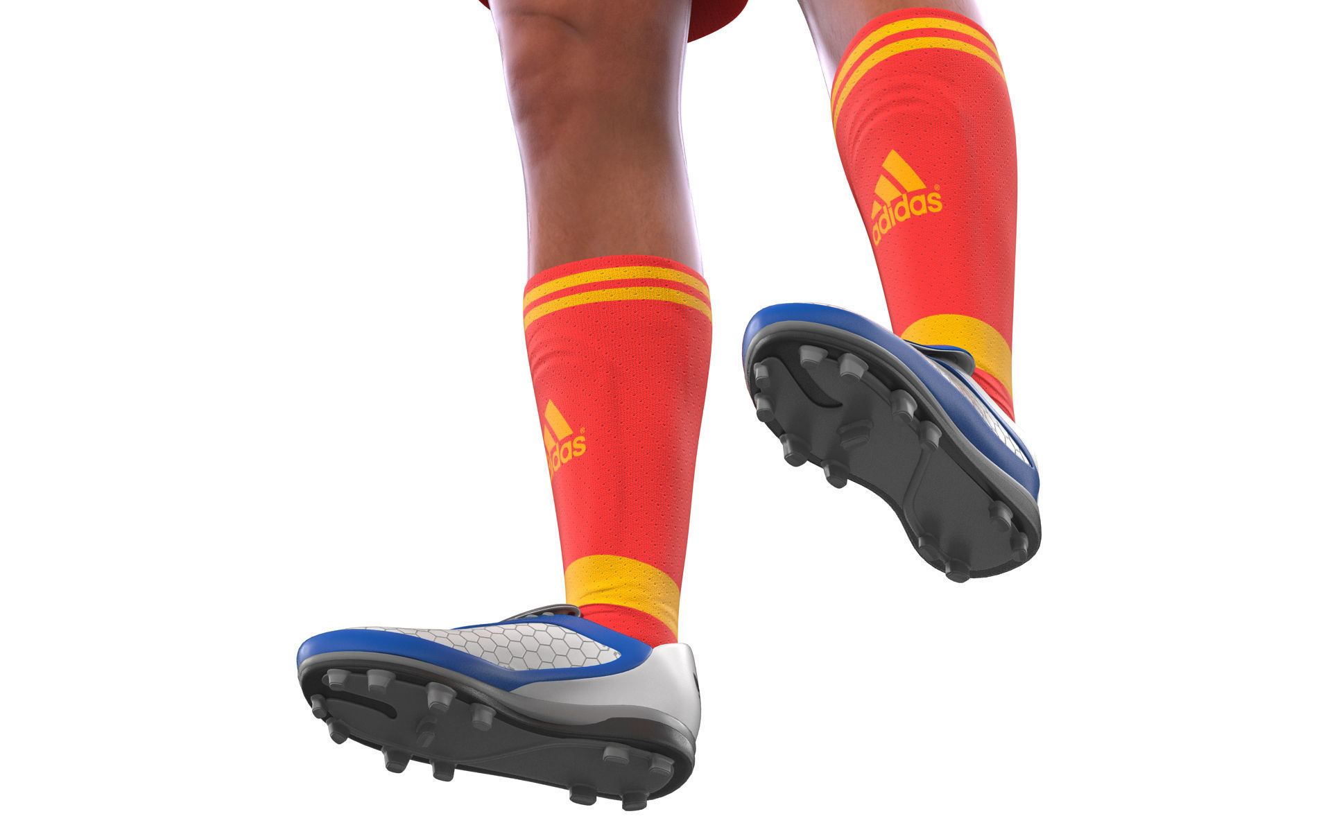 Soccer Player Bayern Rigged 2 3D model_32
