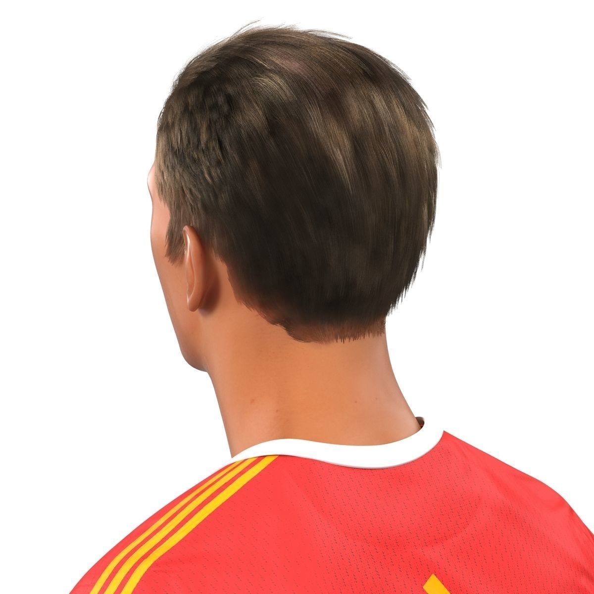 Soccer Player Bayern Rigged 2 3D model_28