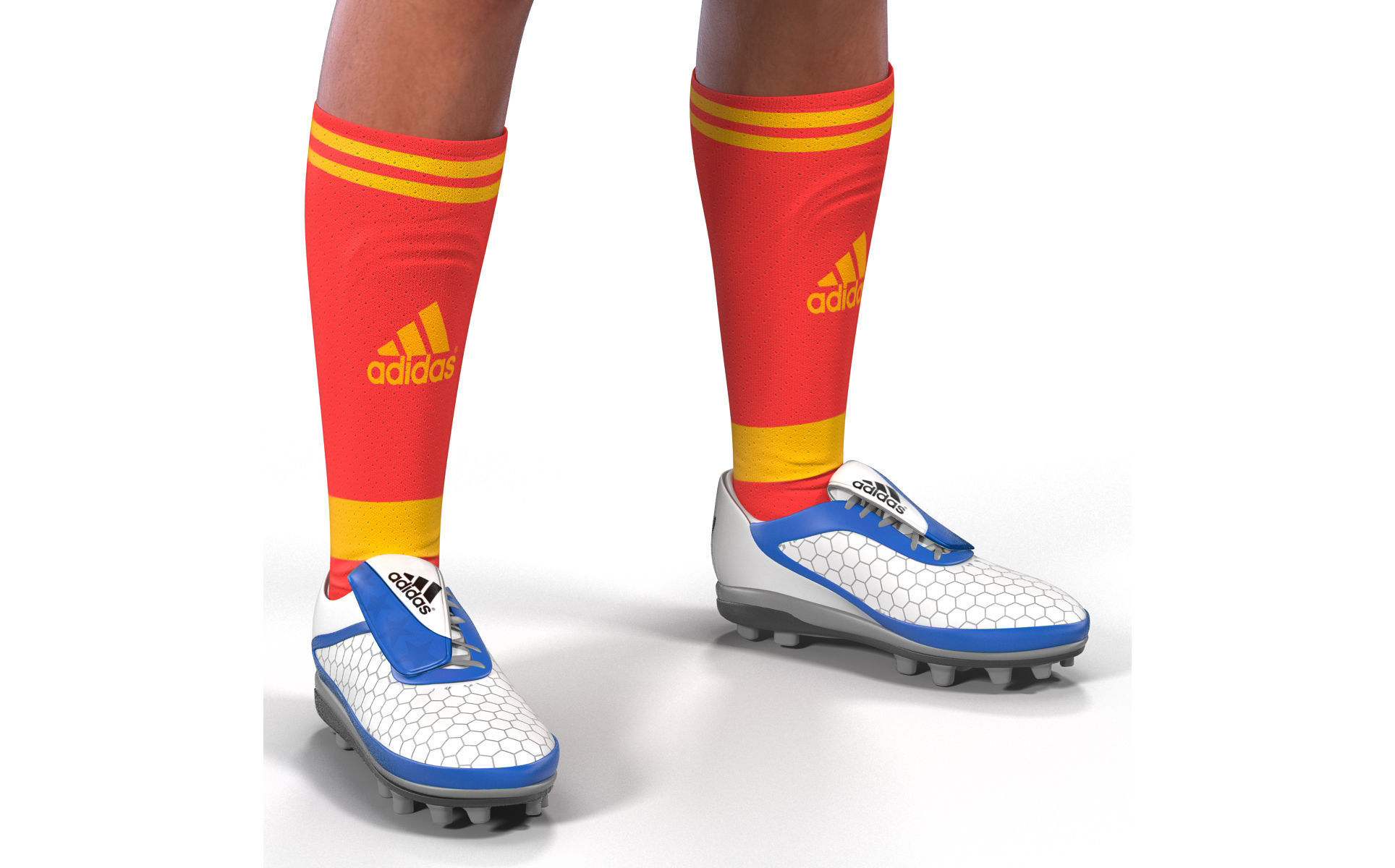 Soccer Player Bayern Rigged 2 3D model_30