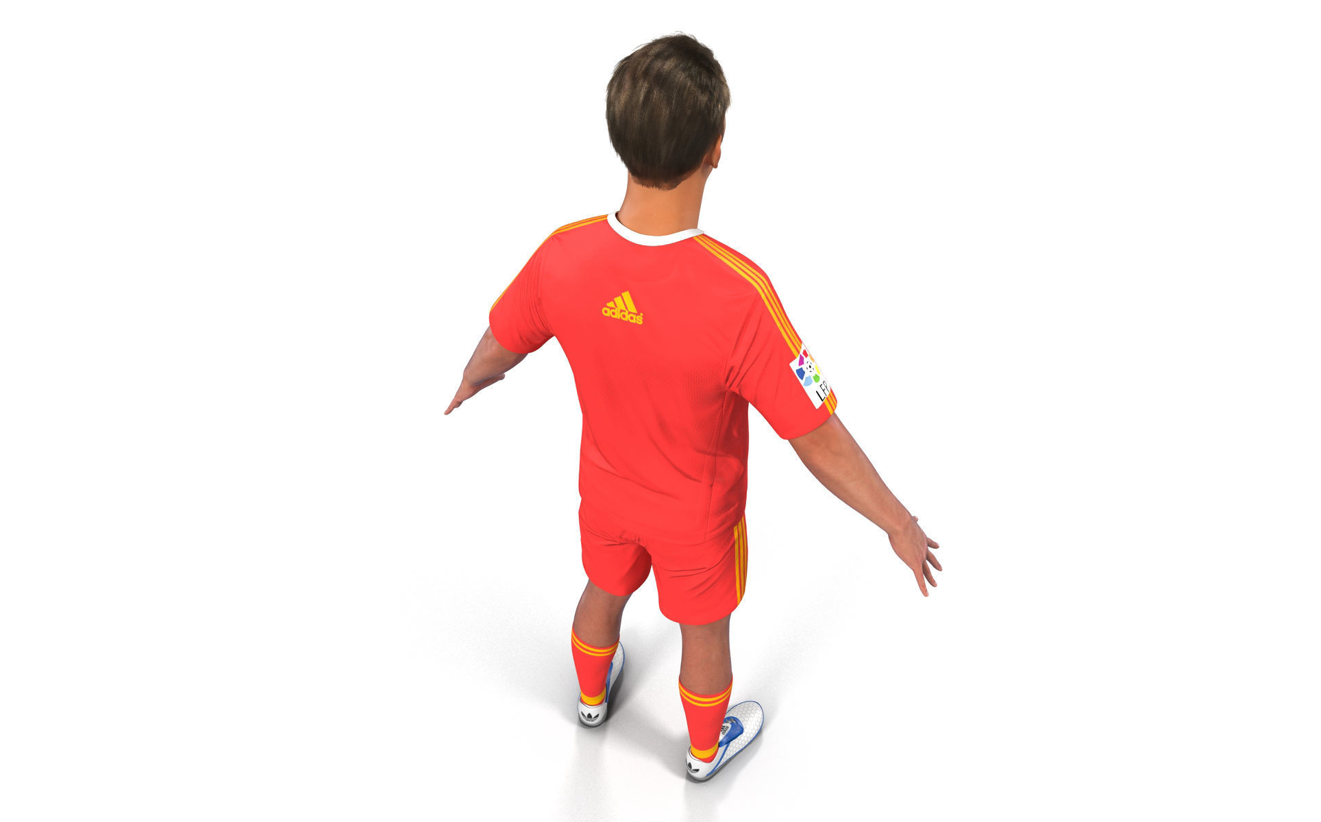 Soccer Player Bayern Rigged 2 3D model_14