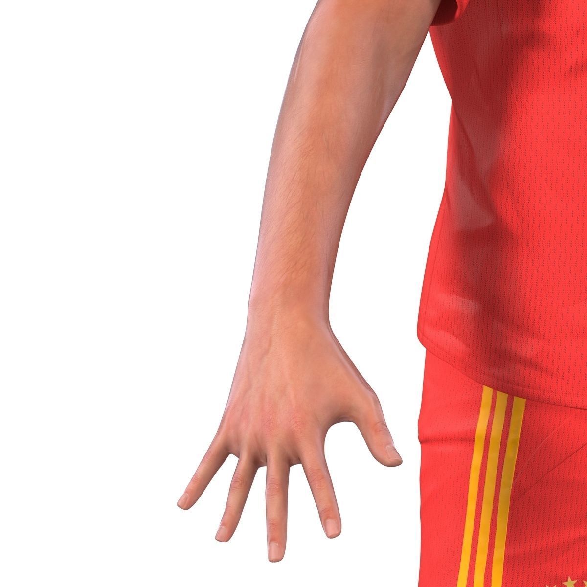 Soccer Player Bayern Rigged 2 3D model_29