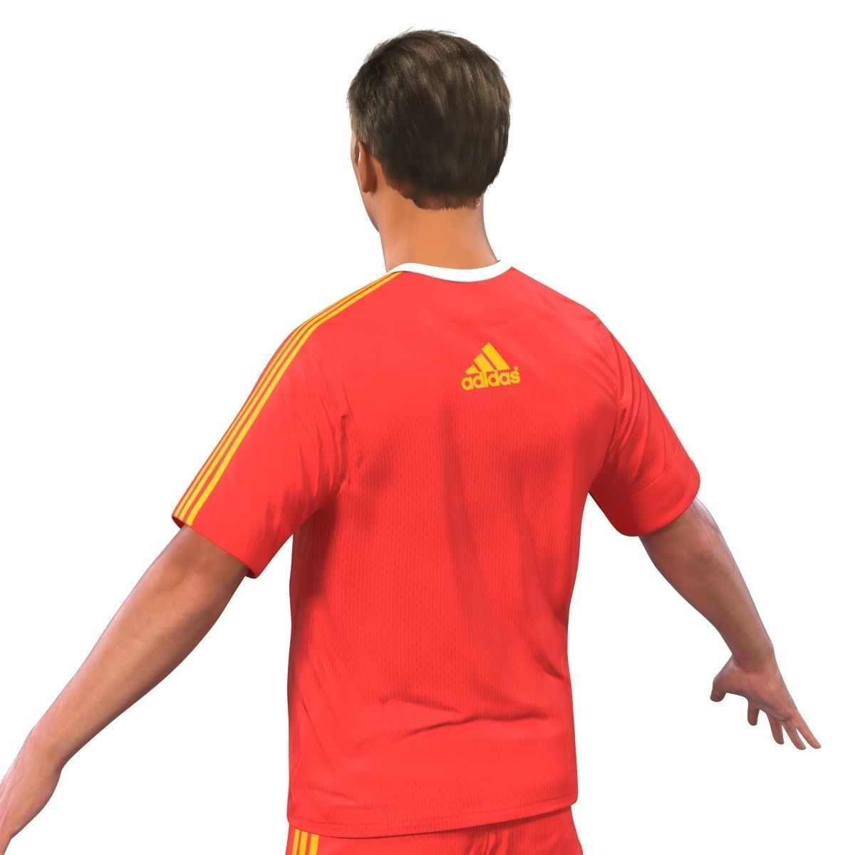 Soccer Player Bayern Rigged 2 3D model_17