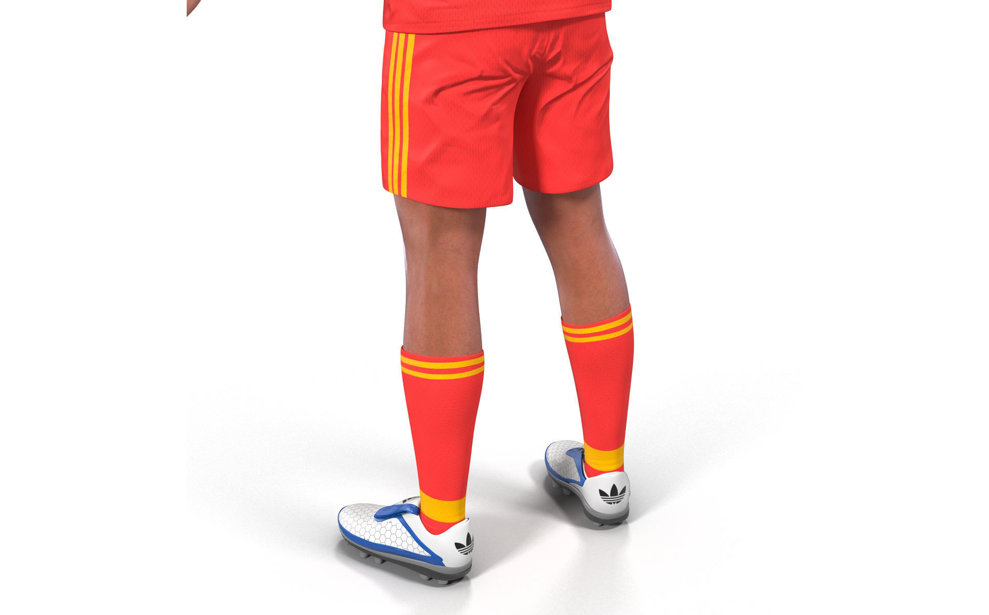 Soccer Player Bayern Rigged 2 3D model_23