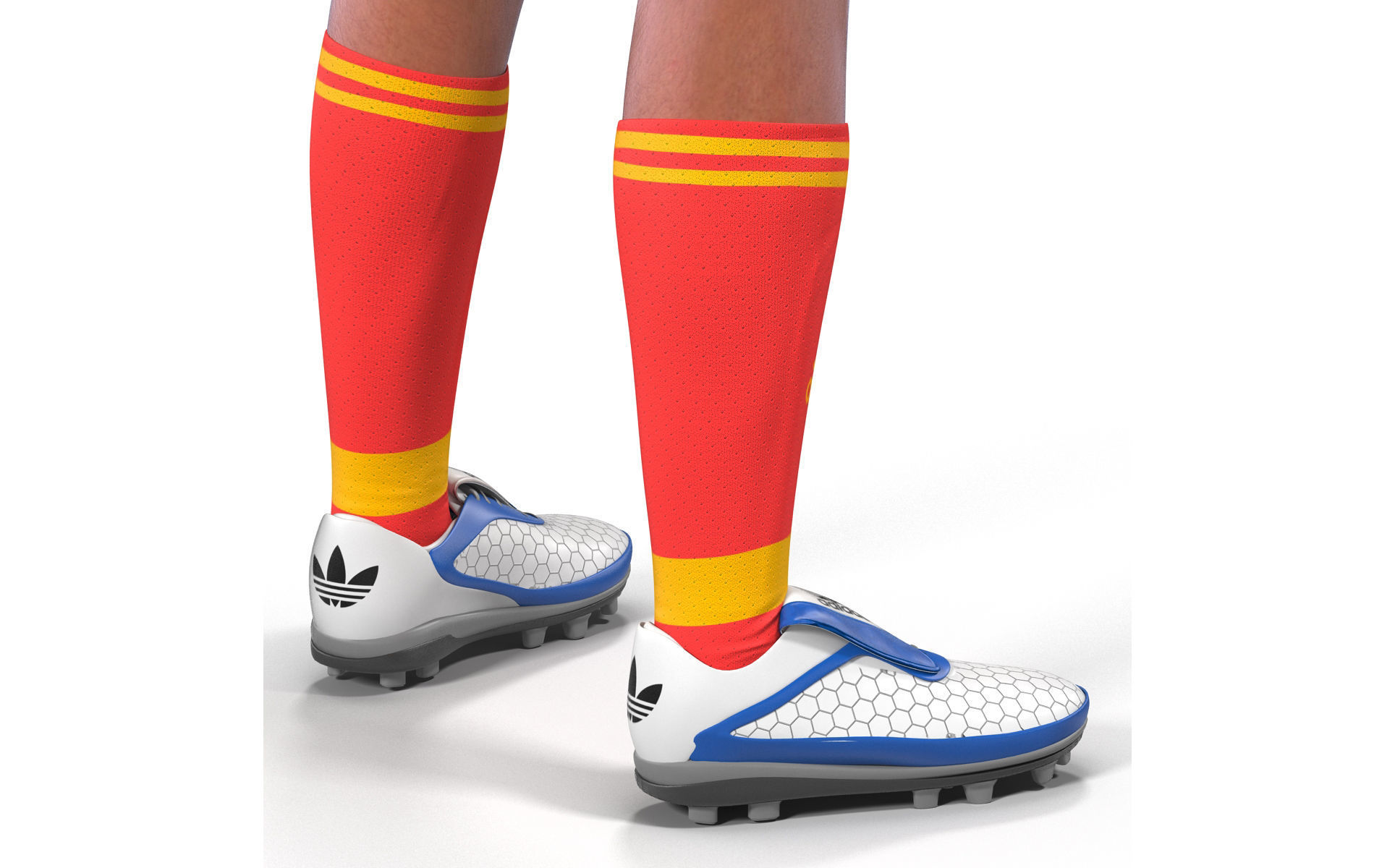 Soccer Player Bayern Rigged 2 3D model_31