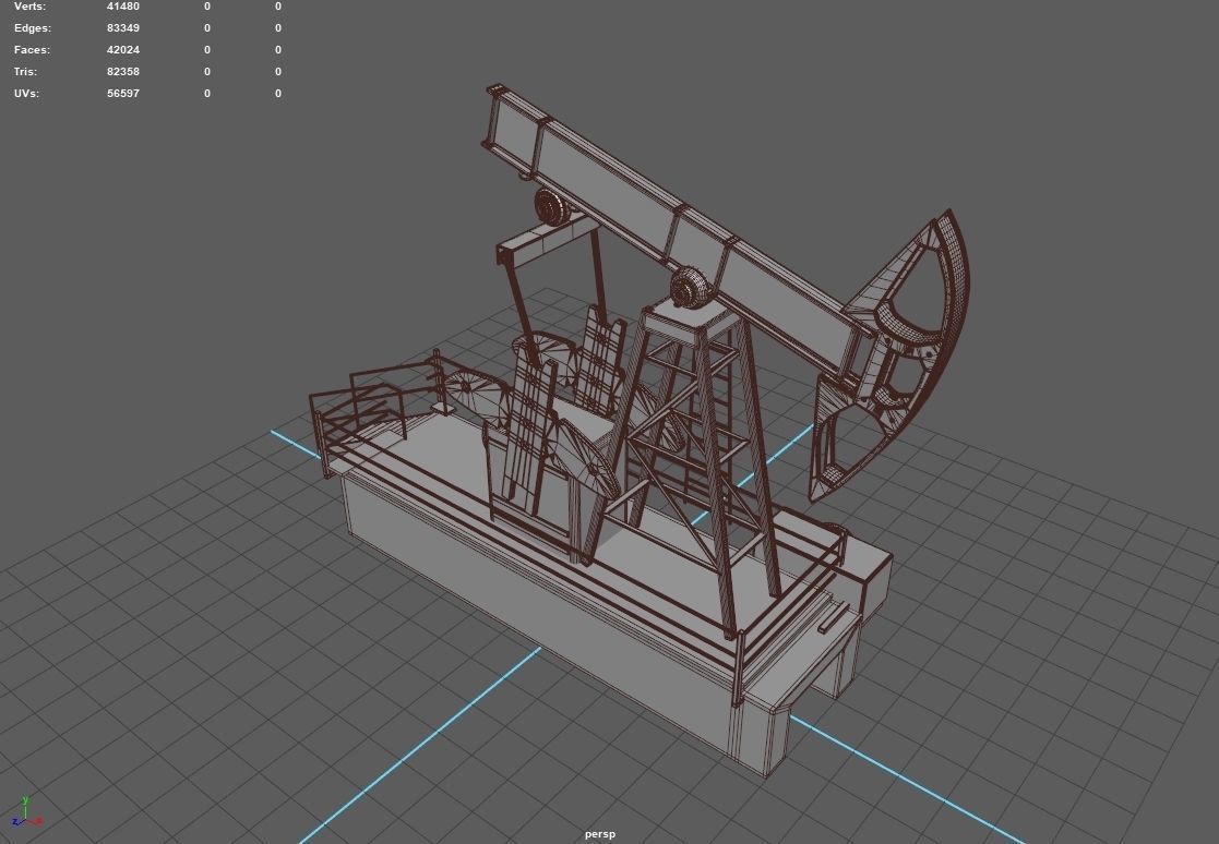 Oil Pump I PBR Model 3D model Low-poly 3D model_1