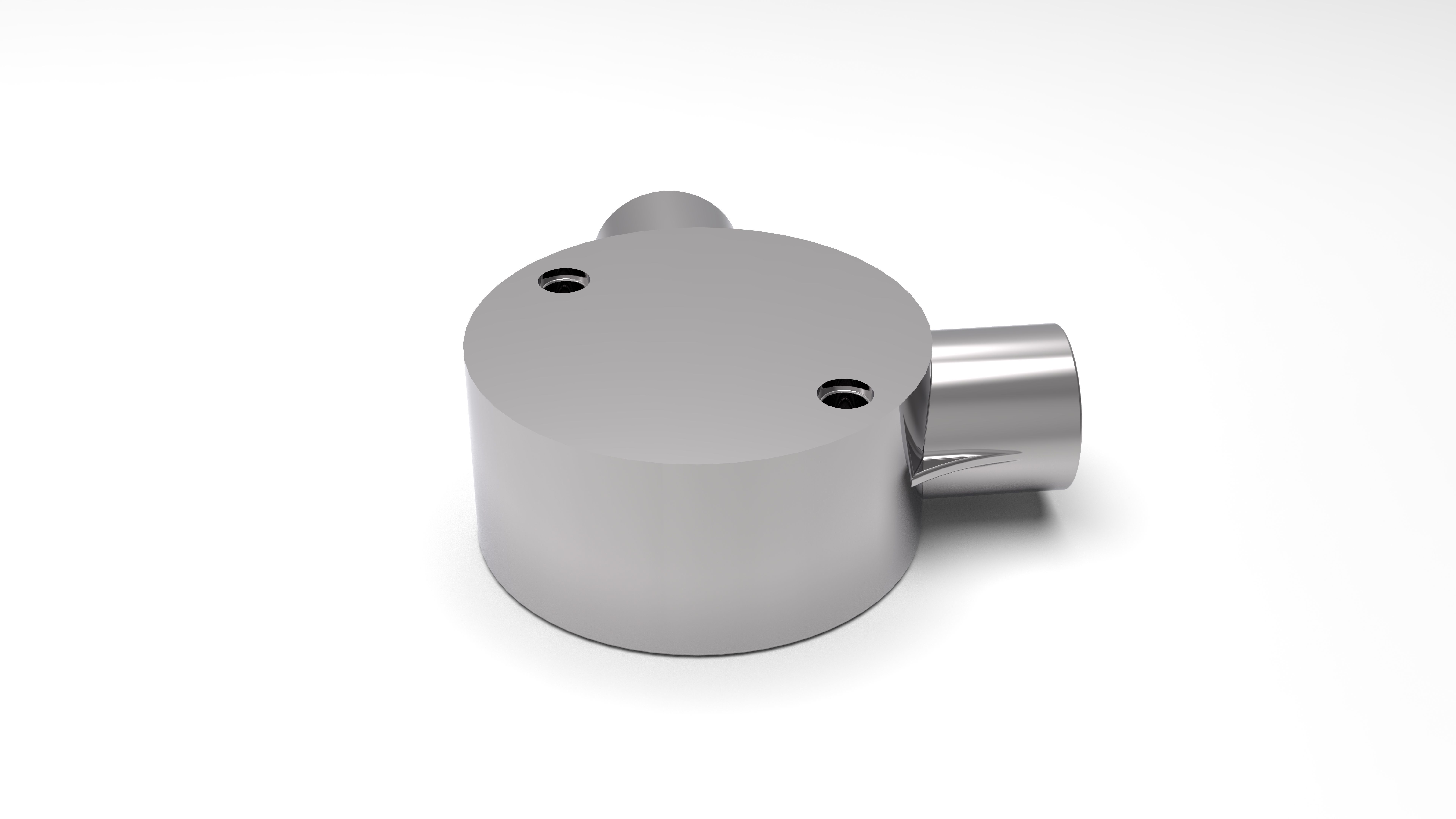 20mm-2-way-90deg-Junction-Box plastic pipe 3D print model_5