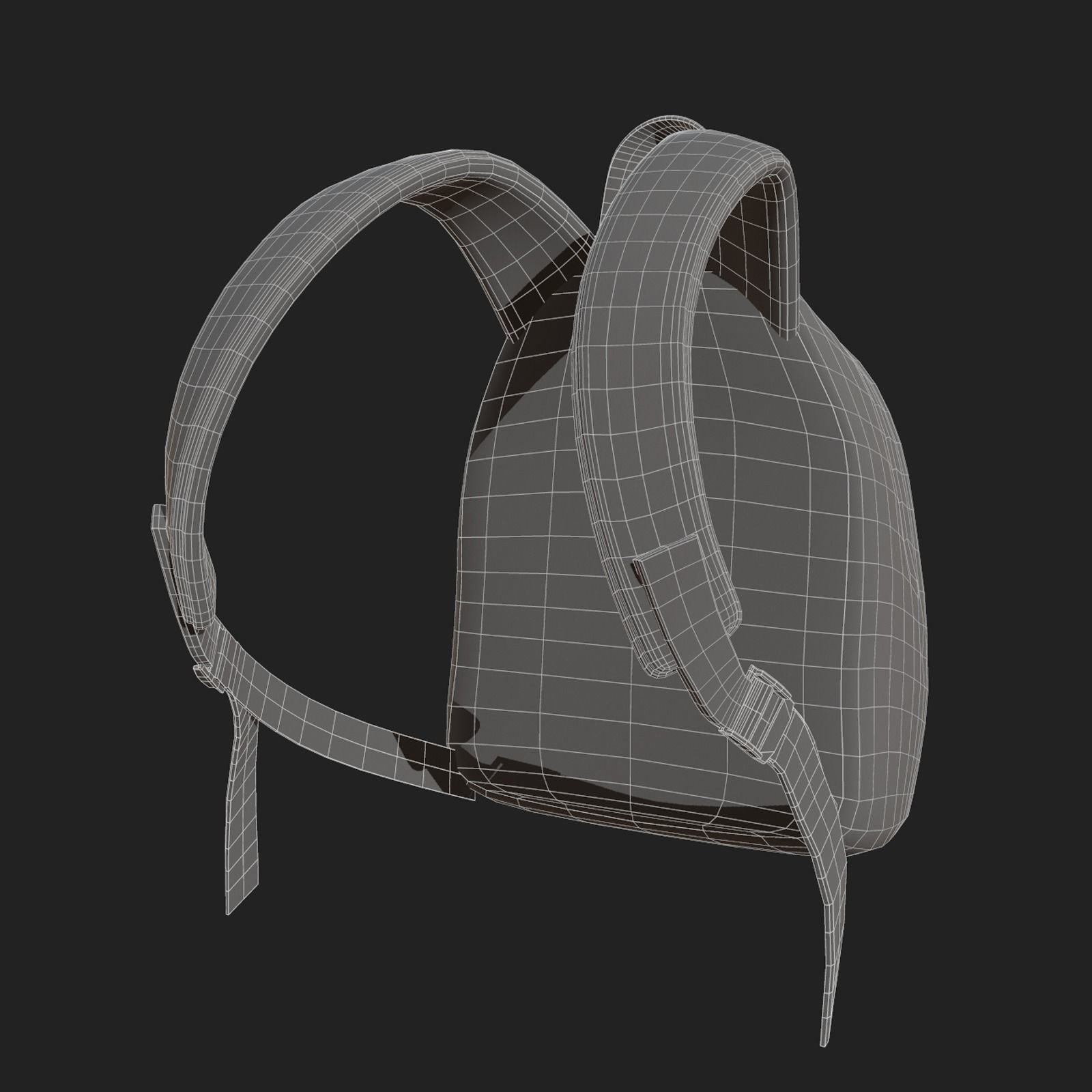 Backpack Camping Generic Color 3d human baggage Low-poly 3D model_13