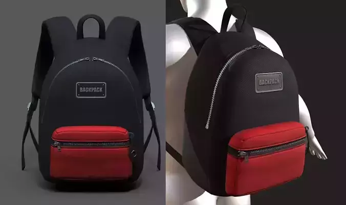 Backpack Camping Generic Color 3d human baggage 