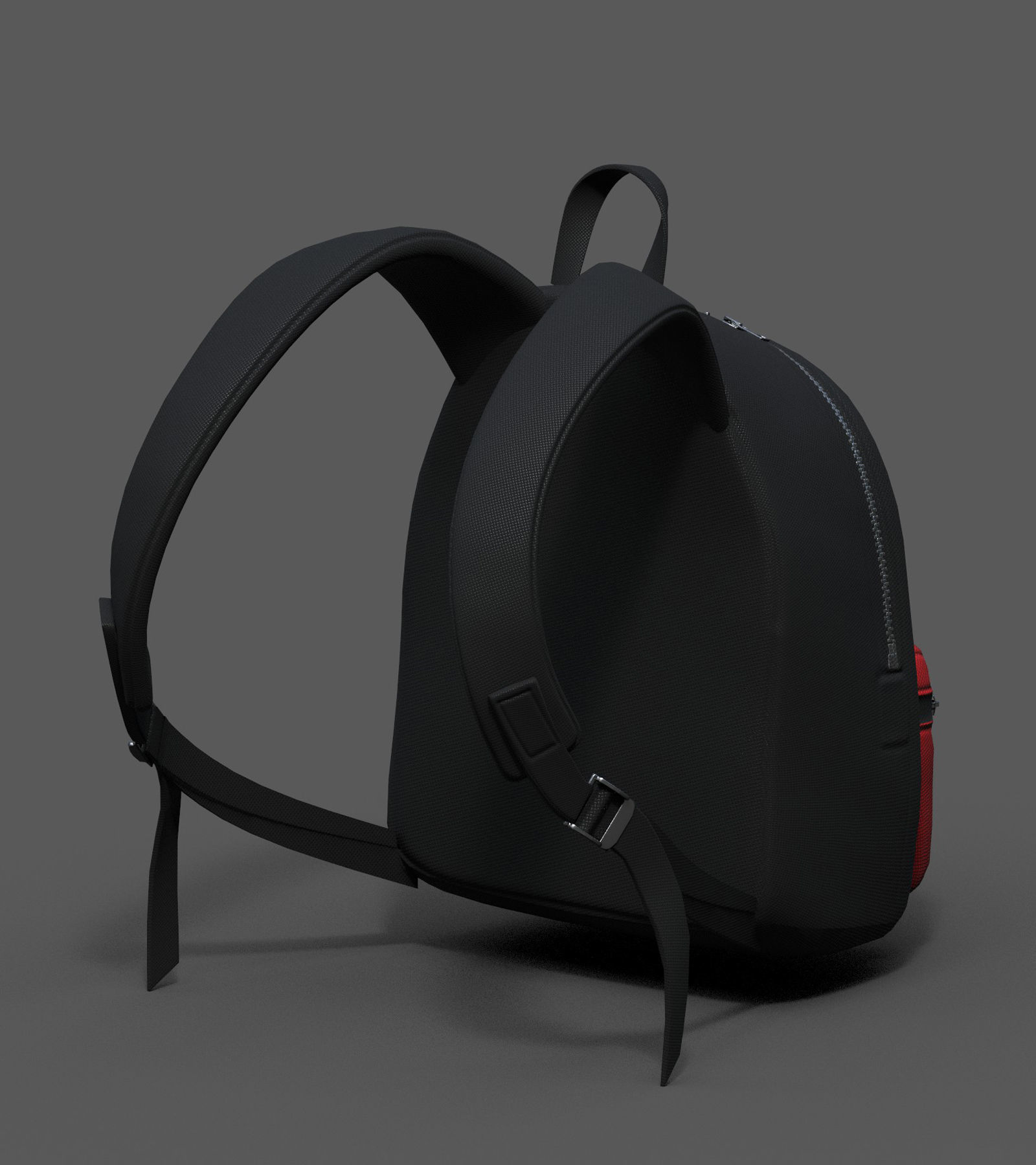 Backpack Camping Generic Color 3d human baggage Low-poly 3D model_5