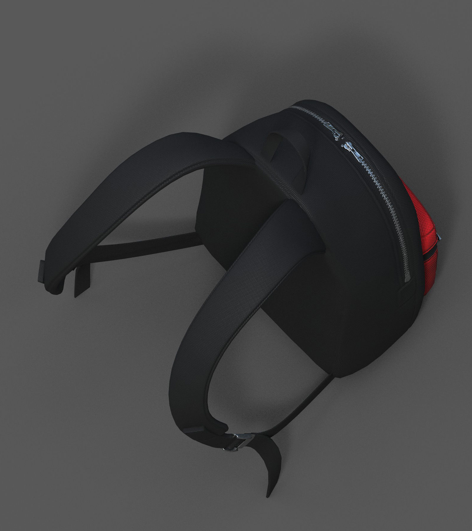 Backpack Camping Generic Color 3d human baggage Low-poly 3D model_7