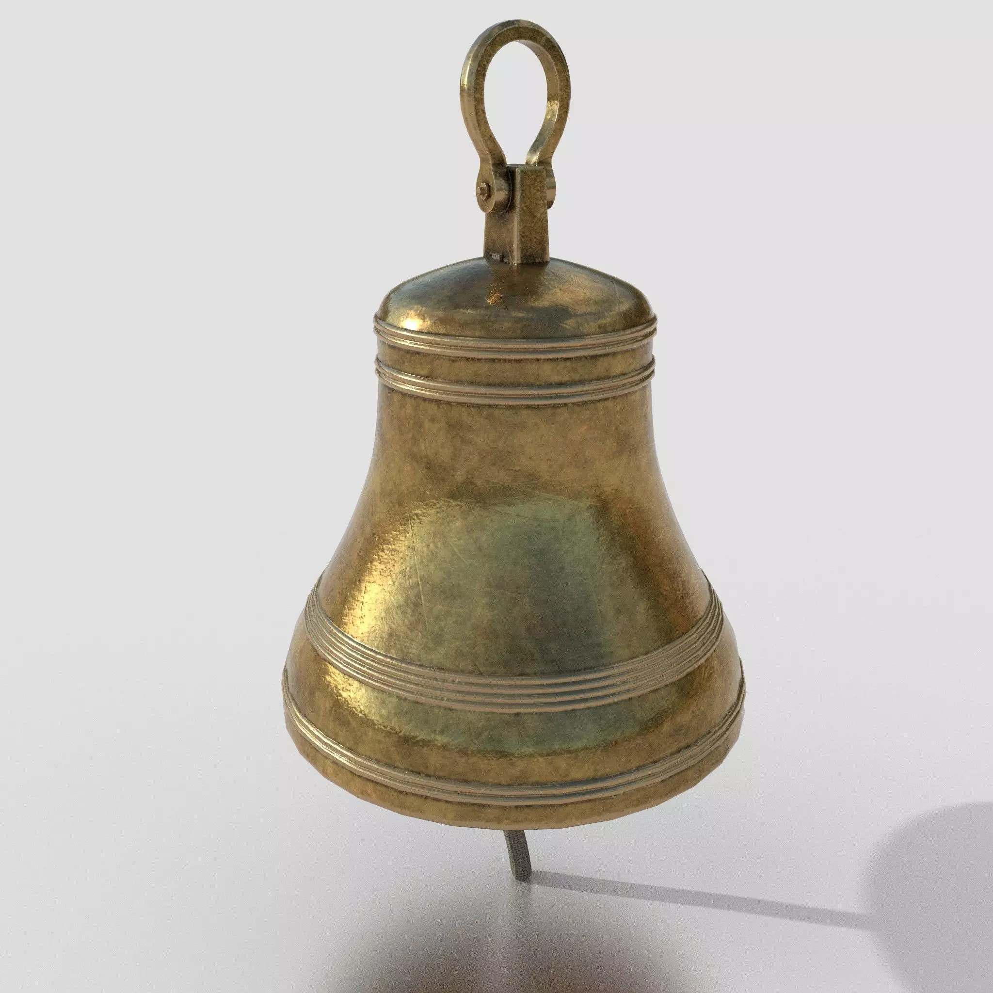 Antique Bell  I PBR Model 3D model Low-poly 3D model_0