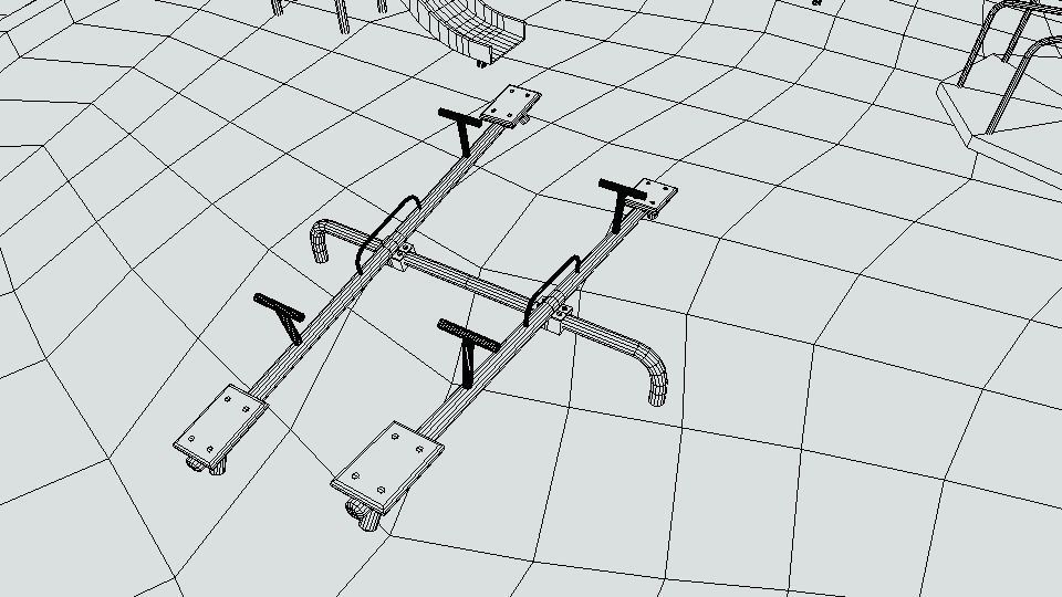 Low Poly Cartoon Playground Scene Low-poly 3D model_16