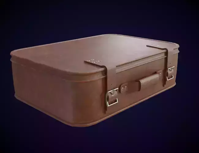 Classic Leather Suitcase