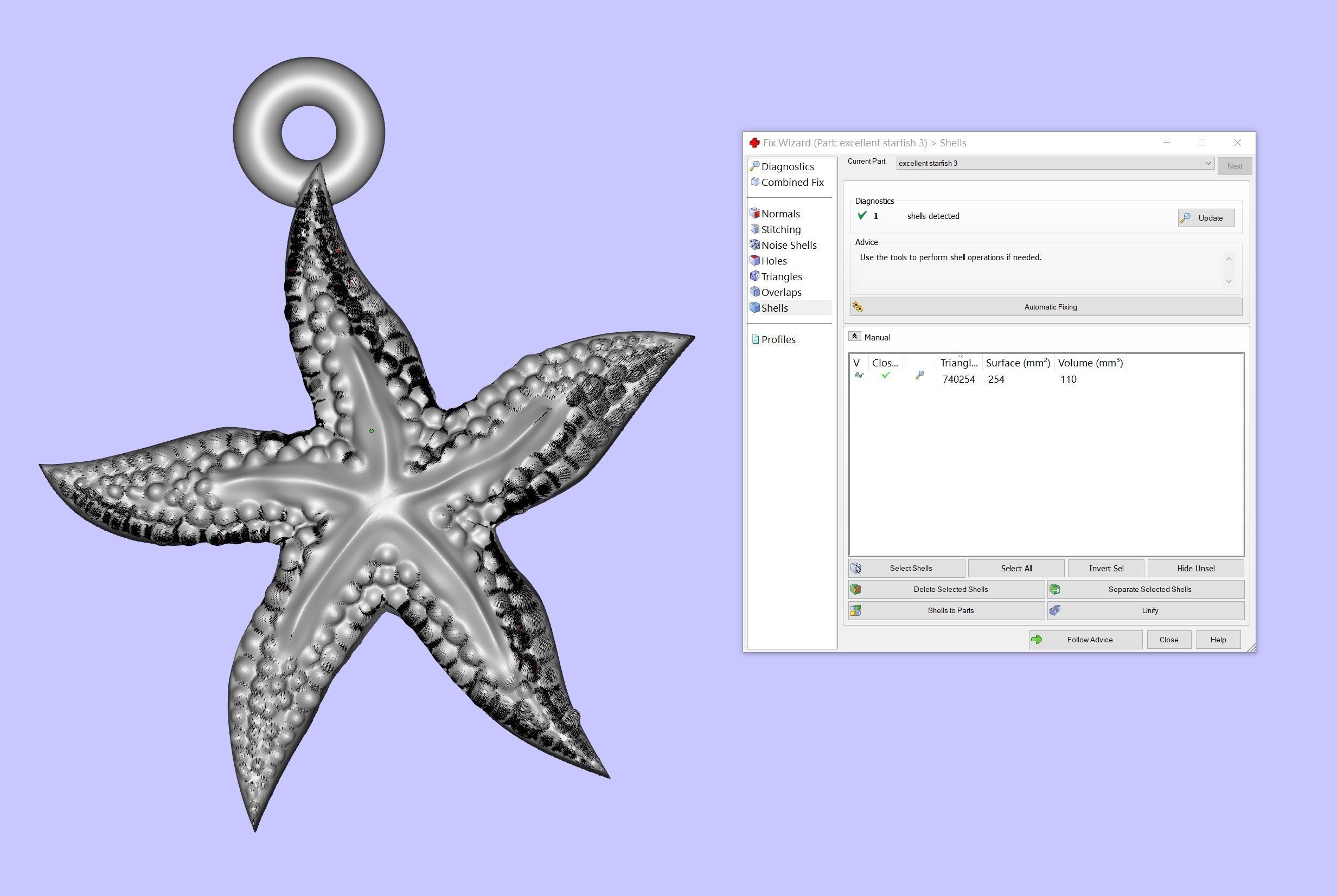 Excellent starfish 3D print model_14