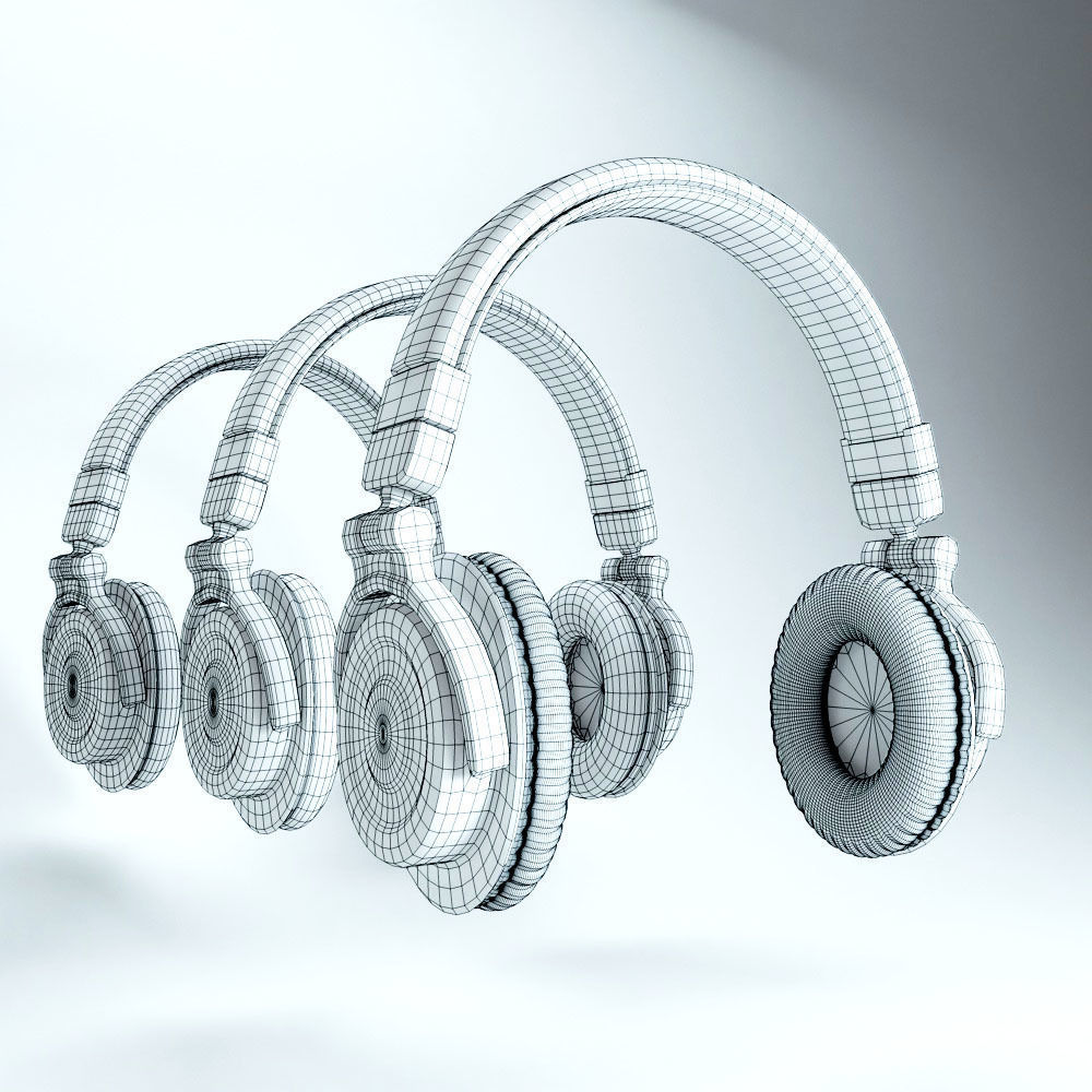 Headphones Over Ear 3D model_1