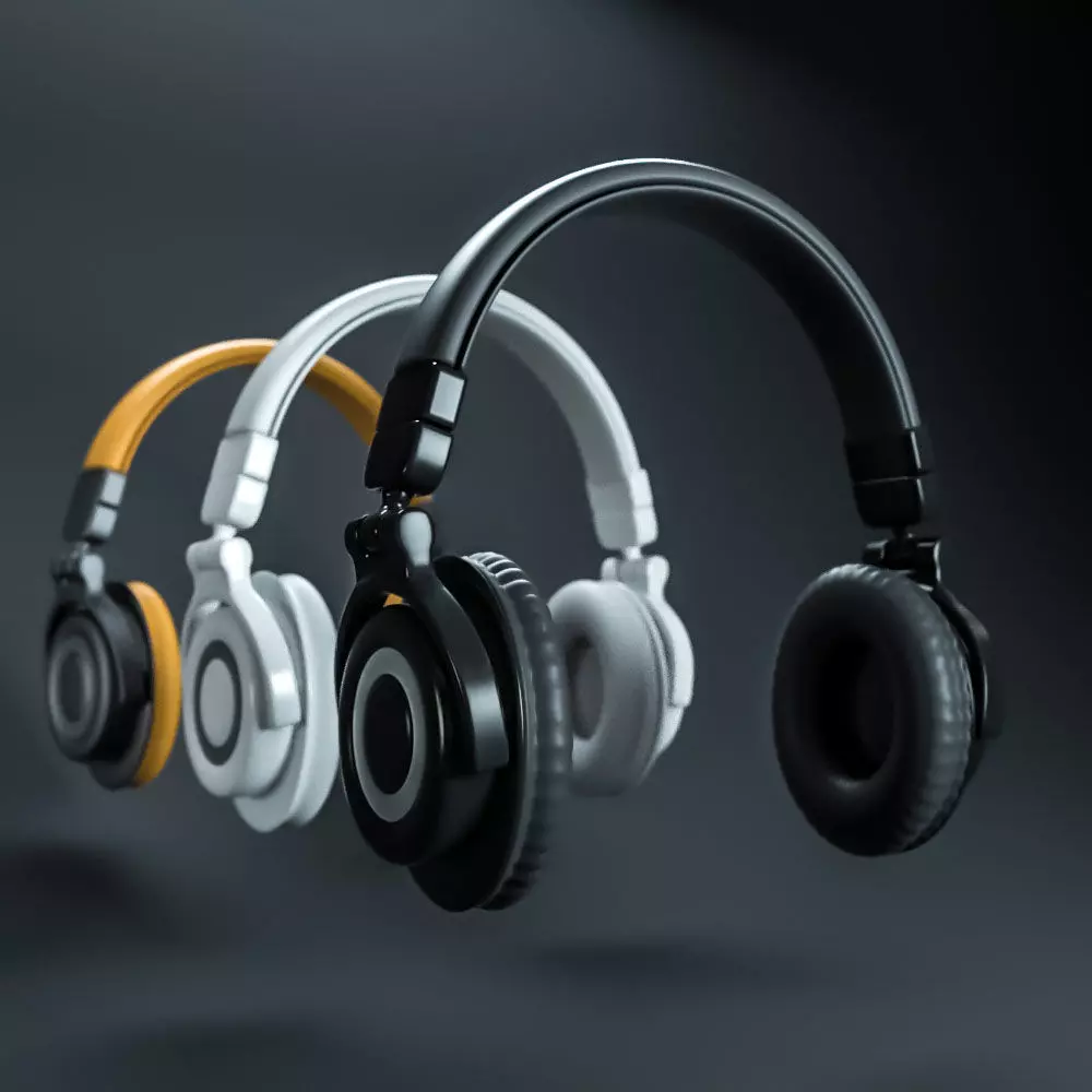 Headphones Over Ear 3D model_0