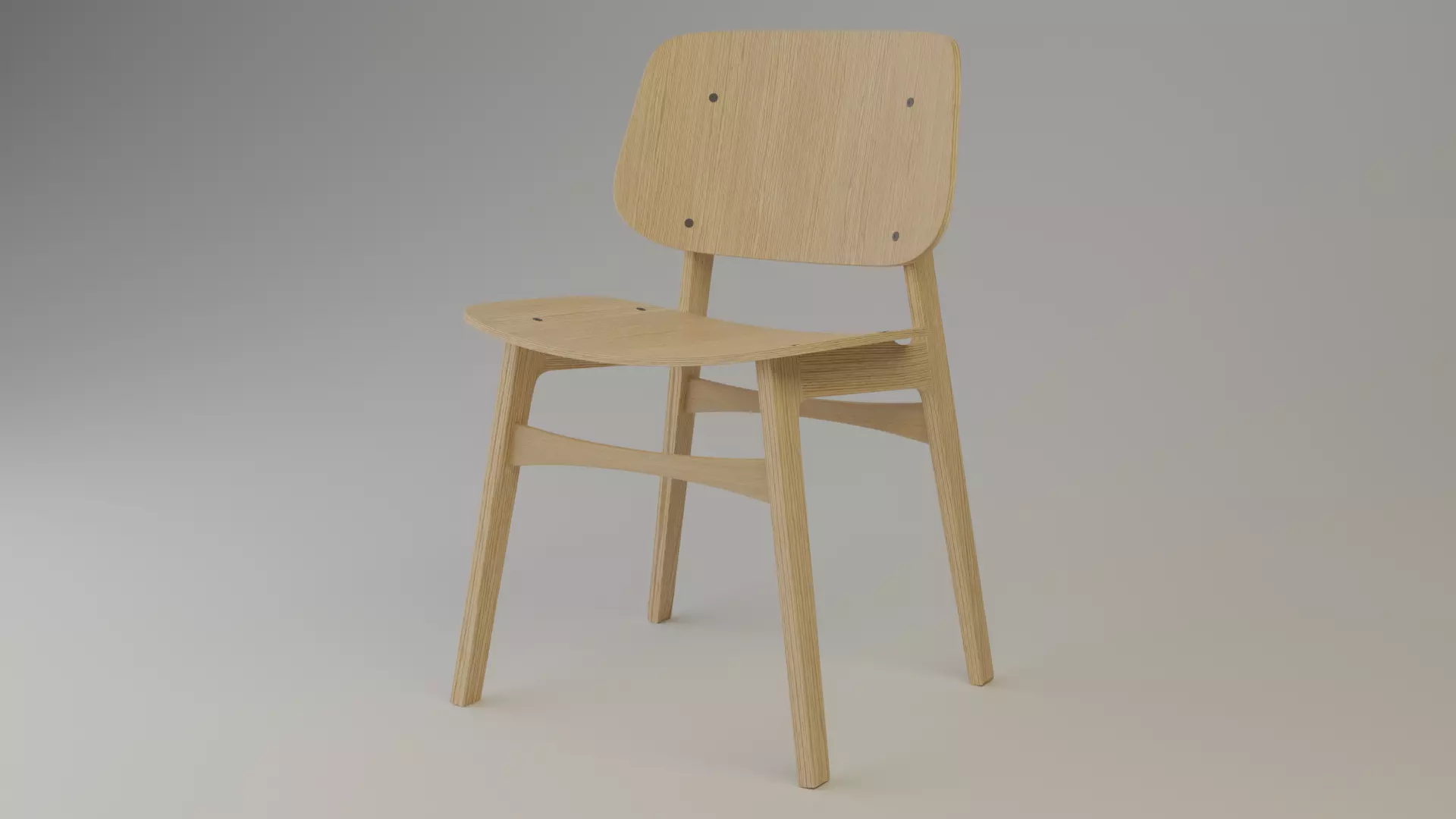 Wooden Chair Free 3D model
