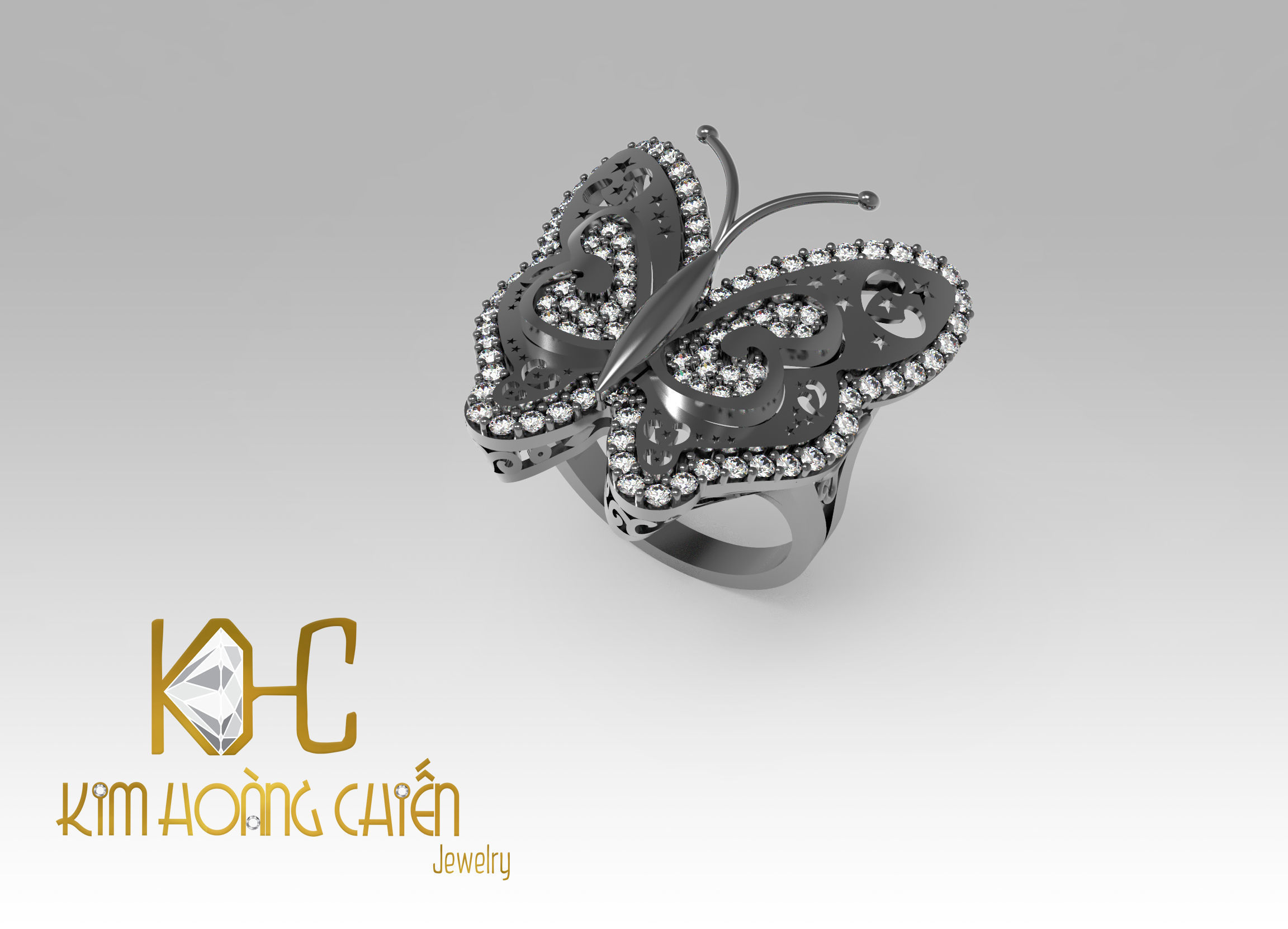 Rings-CC2-with diamond -1 Files 3D print model 3D print model  3D print model_6