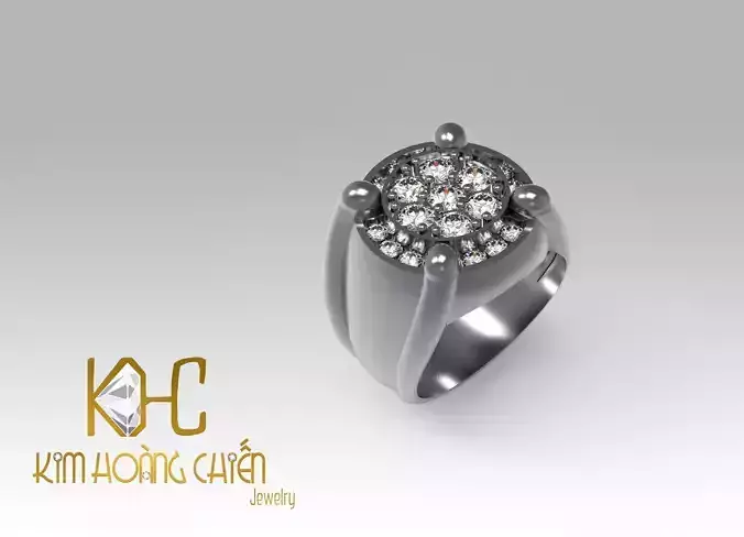 Rings-CC3-with diamond -1 Files 3D print model 3D print model 
